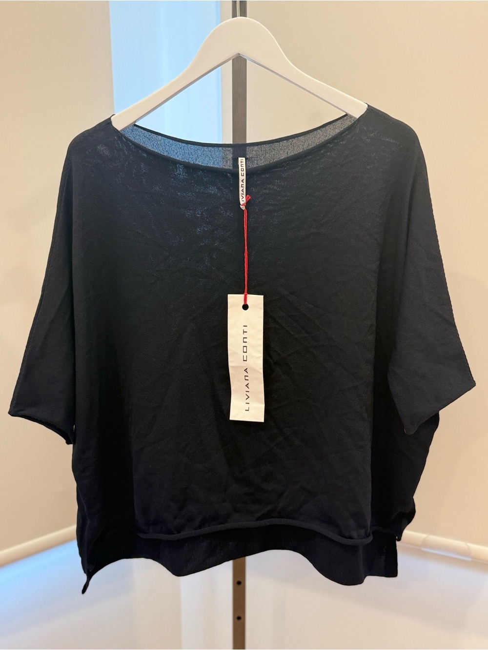 Liviana Conti Maglia Fine Knit Sweater - Navy